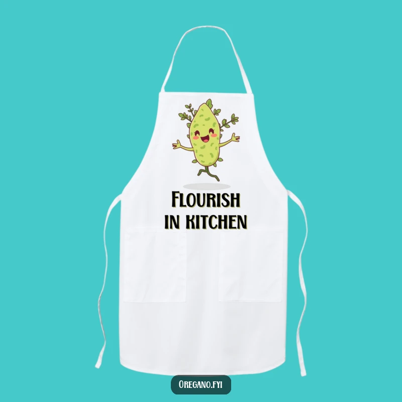 Funny Pirouetting Oregano Apron: Cook with Grace & Fun, Great Funny Gift