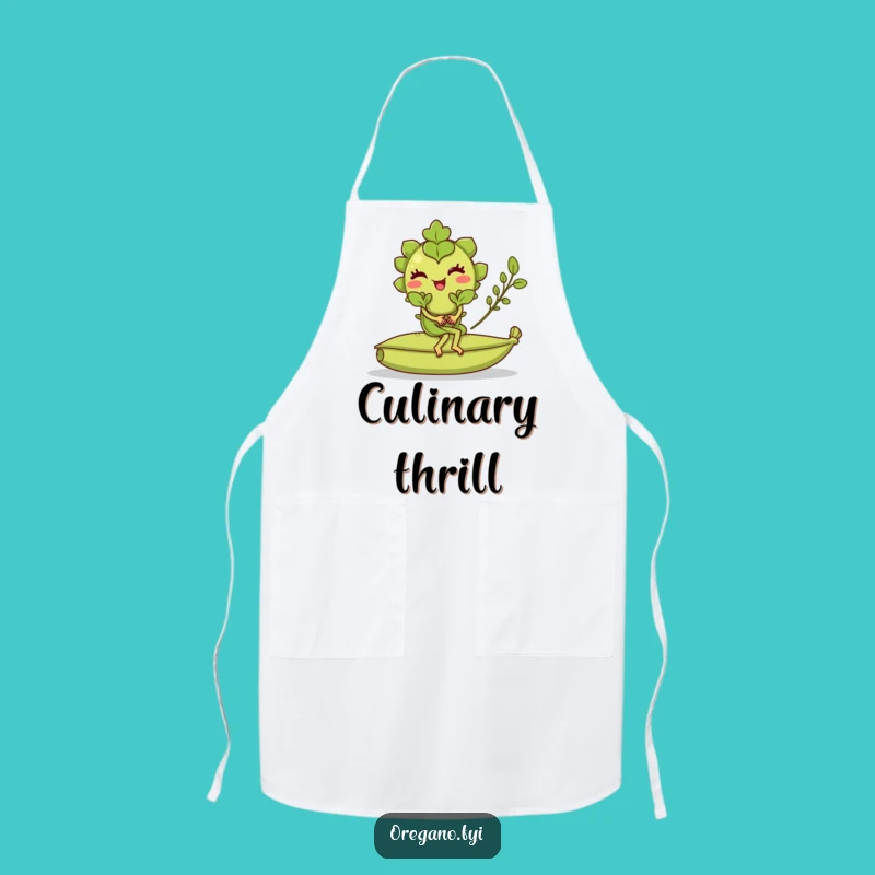 Funny Oregano Bay Leaf Ride Apron: Kitchen Adventure Wear, Practical Funny Gift for Cooks