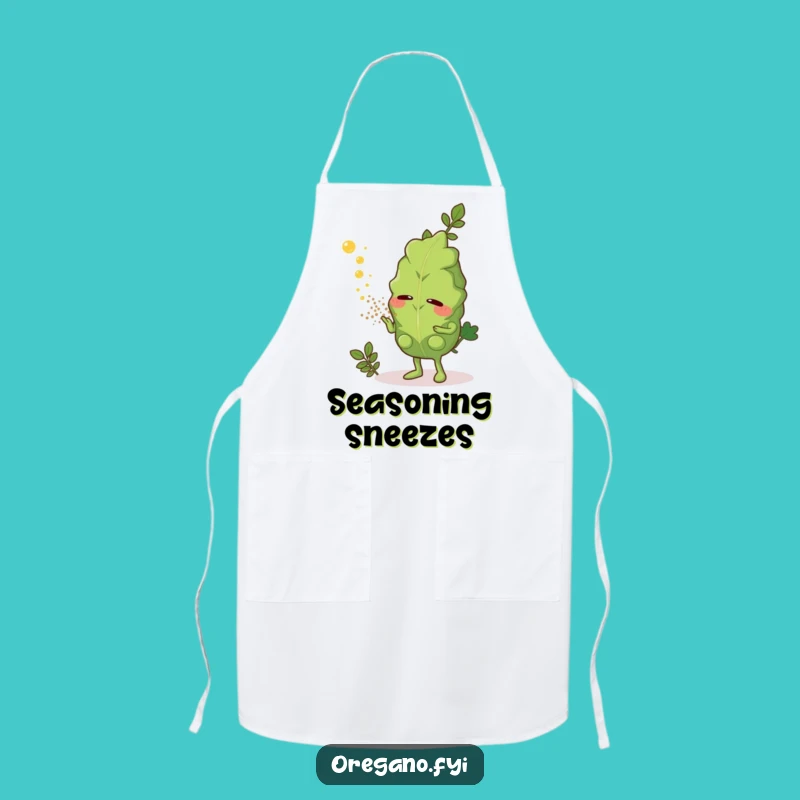 Funny Oregano Sneeze Apron: Kitchen Aromatic Dust Protection, Practical Funny Gift for Cooks