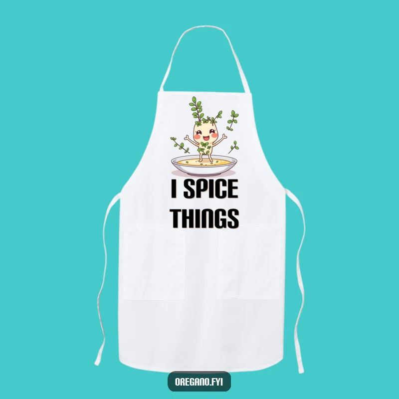Funny Oregano Sprinkle Apron: Joyful Herb, Master Chef's Delight