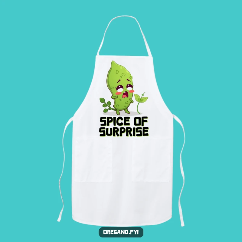 Funny Tickled Oregano Apron: Cook with Herbaceous Hilarity