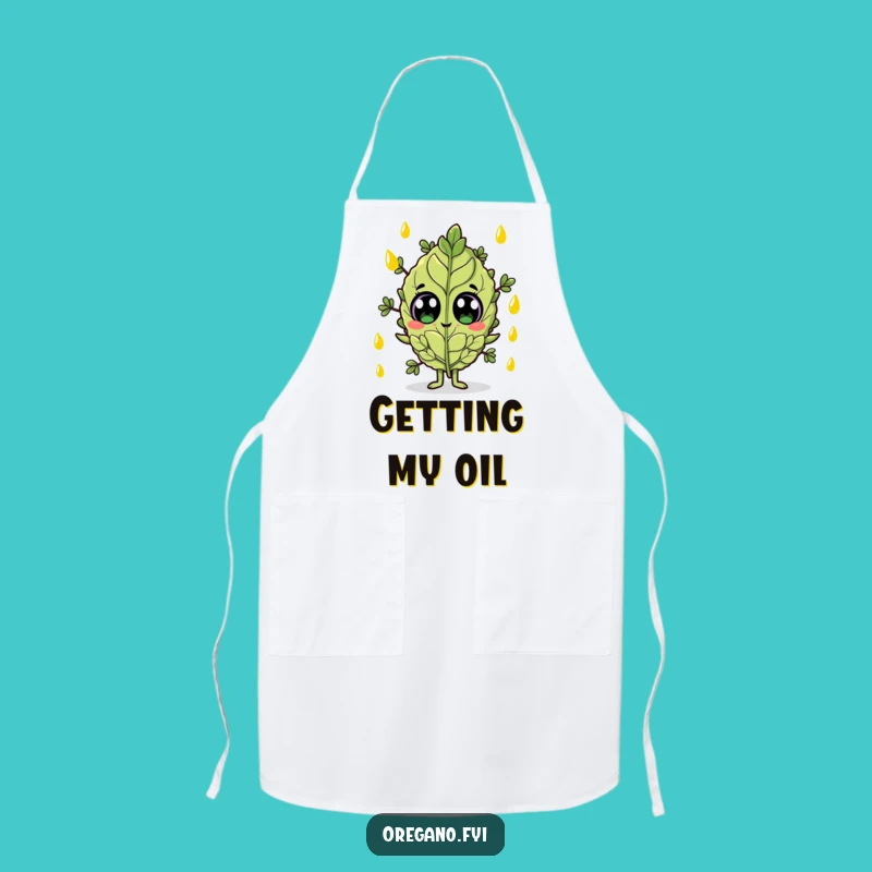 Funny Olive Oil Oregano Apron: Cook with Surprise & Style, Great Funny Gift