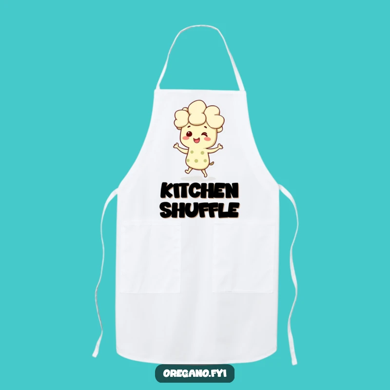 Funny Dancing Oregano Apron - Herbaceous Humor for the Joyful Cook