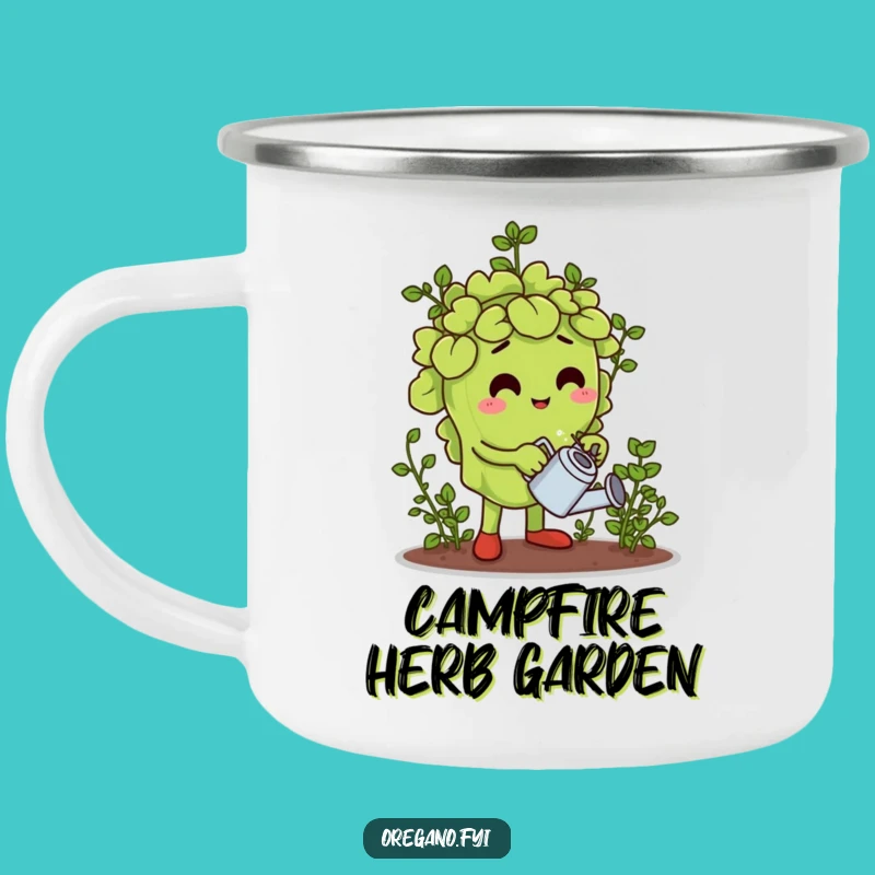 Funny Oregano Gardener Camping Mug: Sip Your Brew Amidst Nature's Charm Gift