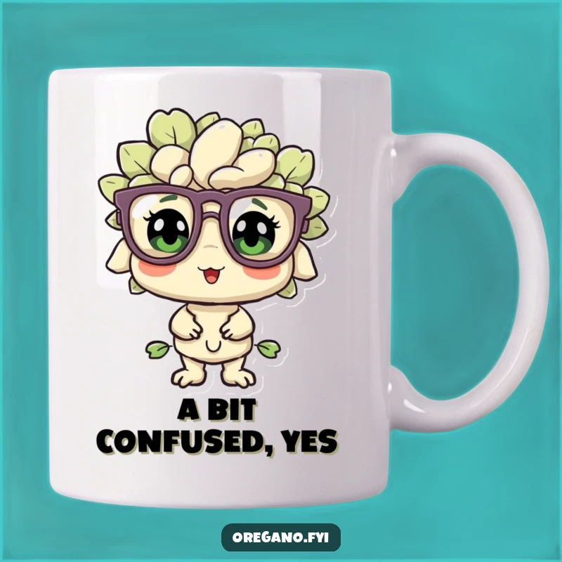 Funny Bewildered Oregano Mug: A Hilarious Gift for Herb Lovers