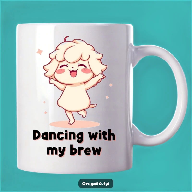 Funny Kawaii Oregano Mug: Delicate Dancer Gift for Herb Lovers