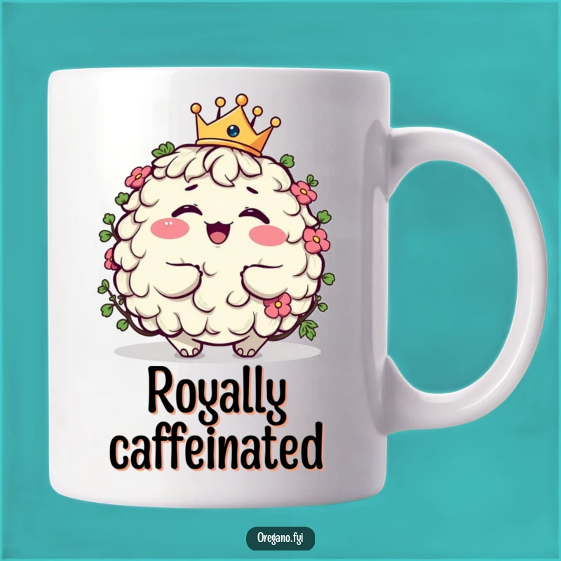 Funny Giggling Oregano King Mug A Hilarious Regal Herb Gift
