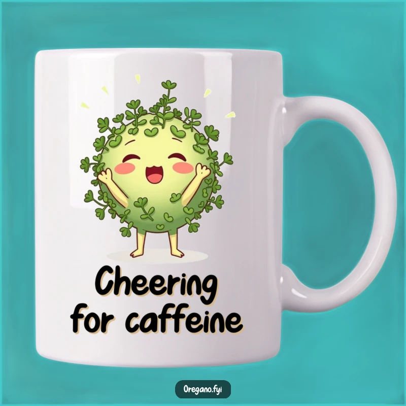 Funny Oregano Cheerleader Mug A Hilarious Herb Enthusiast Gift