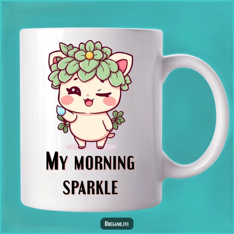 Funny Oregano Dewdrop Wink Mug: A Hilarious Gift for Herb Lovers