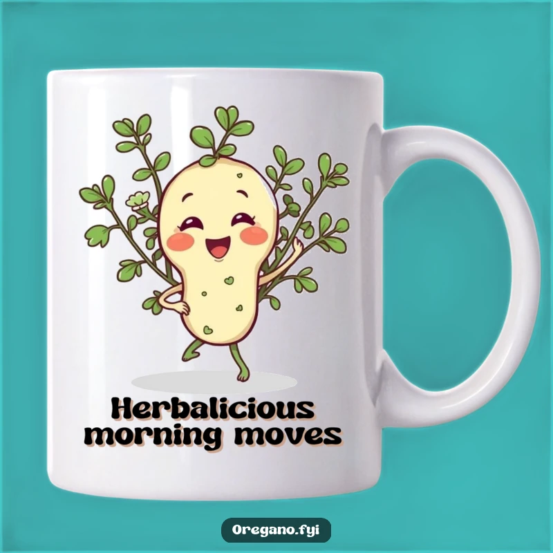 Funny Oregano Jig Mug: Spice Up Your Mornings with Herbal Cheer