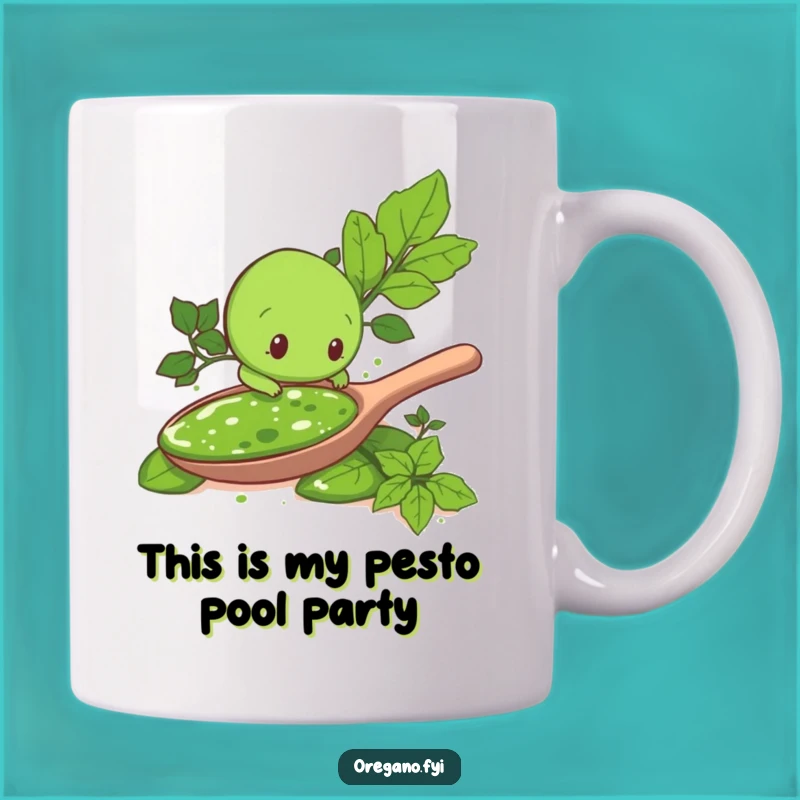Funny Pesto Explorer Oregano Leaf Mug: A Hilarious Gift for Herb Lovers!