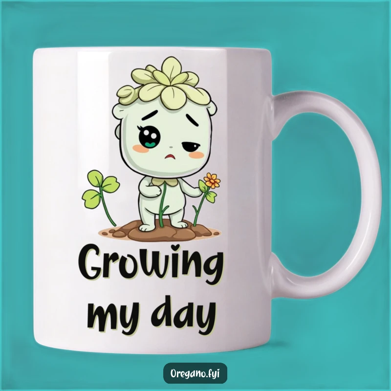 Funny Determined Oregano Mug - A Motivating Herb Gift for Growers