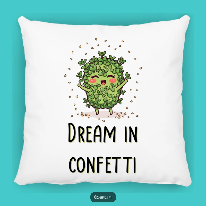 Funny Seed Scattering Oregano Pillow: Cozy Comfort, A Garden-Themed Addition