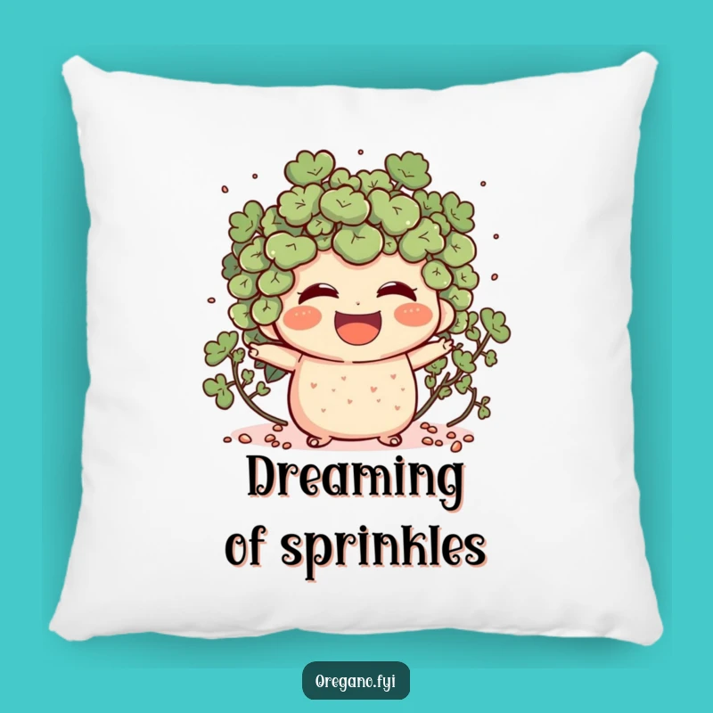 Funny Oregano Laughing Pillow: Cozy Happy Herb Accent, Sweet Gift