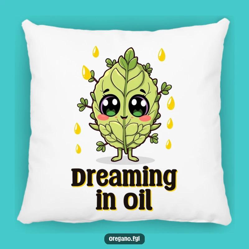 Funny Olive Oil Oregano Pillow: Cozy Surprised Herb, Perfect Funny Gift