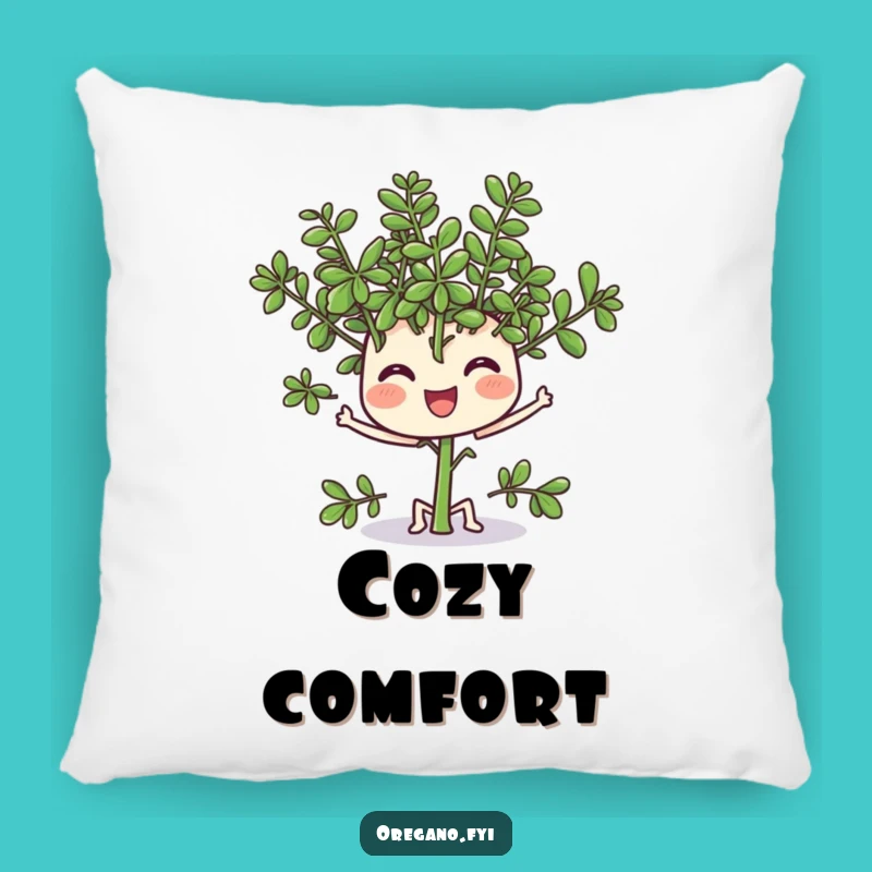 Funny Oregano Wiggle Pillow - Soft Comfort with a Dash of Herbaceous Joy