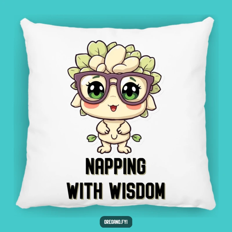 Funny Bewildered Oregano Pillow: Comfort for Your Curious Soul