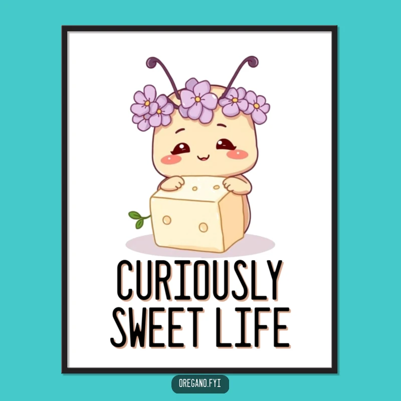 Funny Oregano Antennae Digital Art: Instantly Add Curious Herbaceous Art