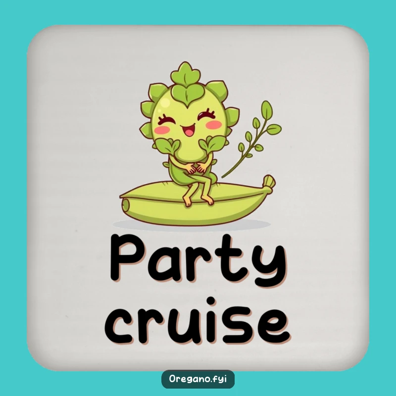 Funny Oregano Bay Leaf Ride Coaster: Culinary Wink, Cute Funny Gift