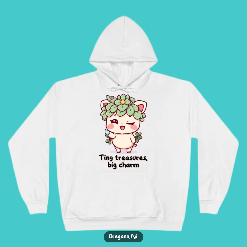 Cozy Funny Oregano Dewdrop Hoodie: Warmth Meets Herbaceous Hilarity