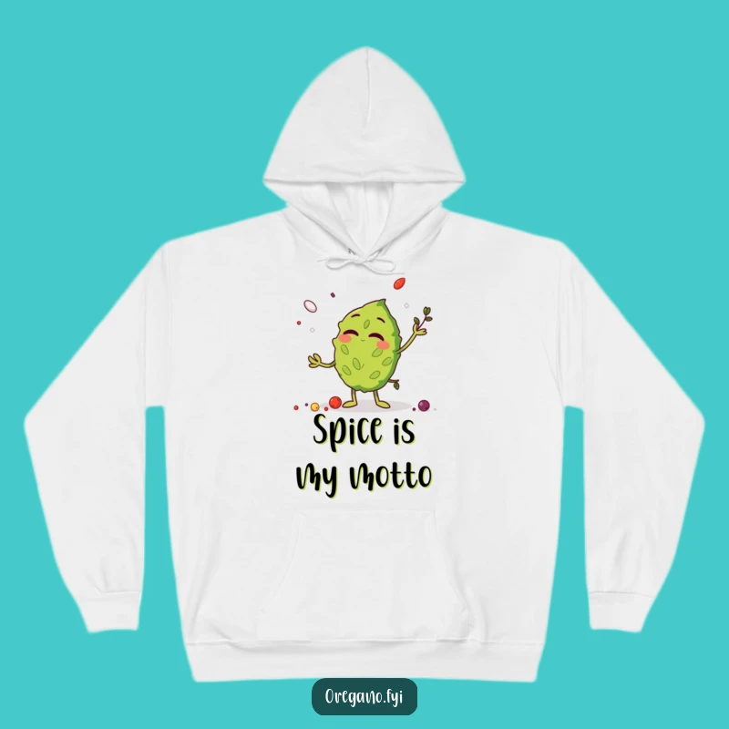 Cozy Funny Oregano Leaf Hoodie - Giggling Herb Sweater for Ultimate Comfort