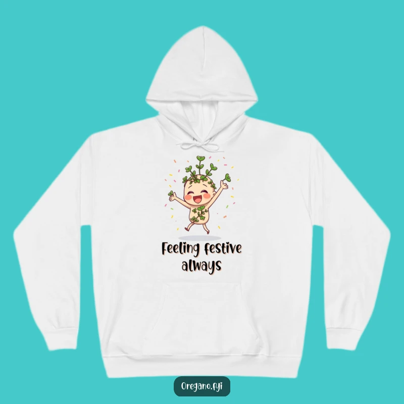 Funny Dancing Oregano Hoodie - Cozy Up and Celebrate in Style!