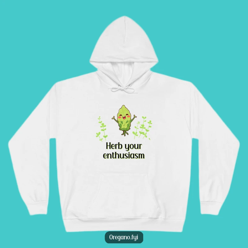 Funny Kawaii Oregano Dancer Hoodie Cozy Up with Culinary Comedy