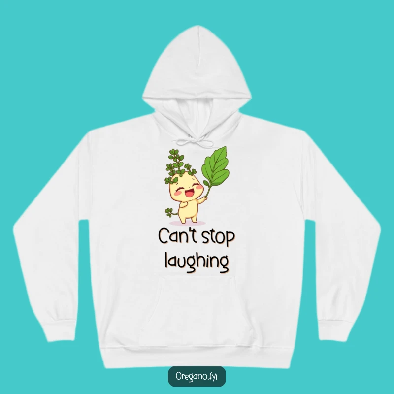 Funny Oregano Hoodie: Cozy Giggling Herb Design for Warm Chuckles