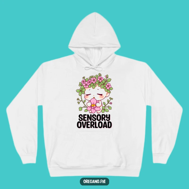 Funny Oregano Serenity Hoodie - Cozy Herb Smelling Bloom Comfort