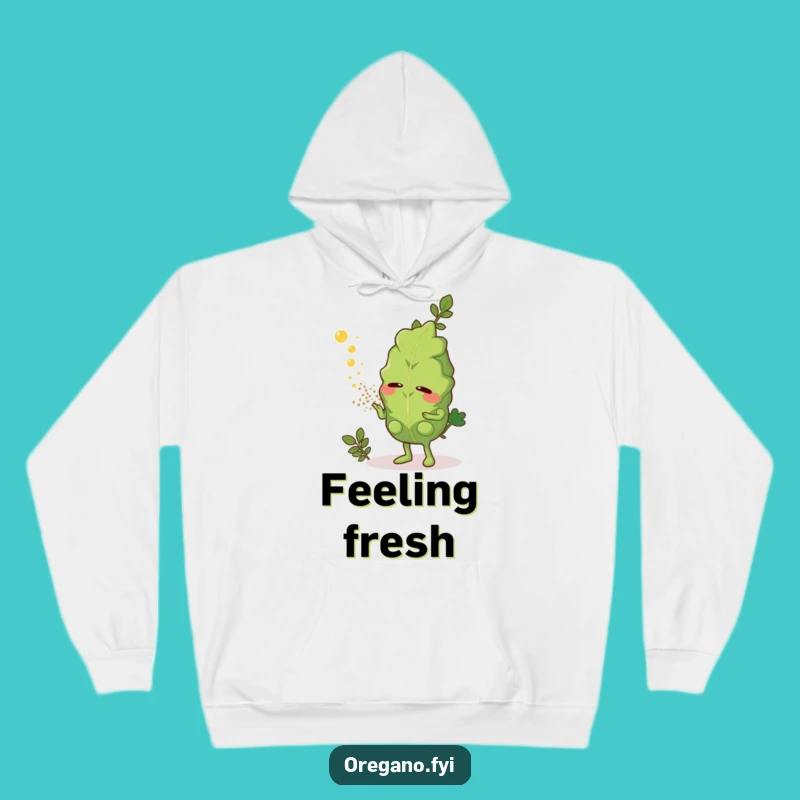 Funny Oregano Sneeze Hoodie: Cozy Aromatic Herb Dust, Warm Funny Gift for Spice Fans