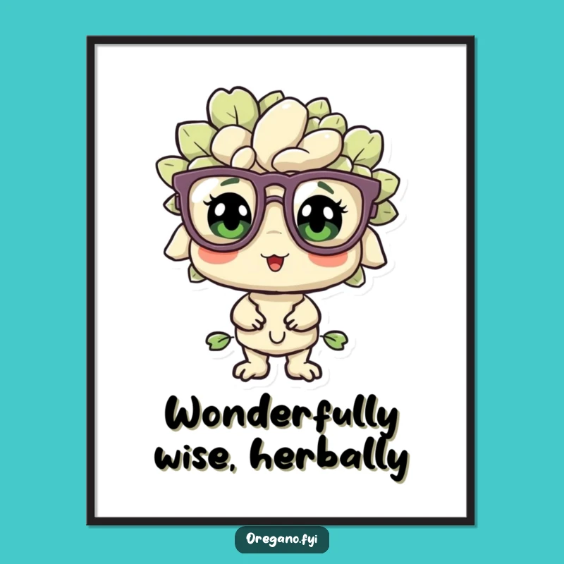 Funny Downloadable Wall Art: Bewildered Oregano, Free Printable Art!