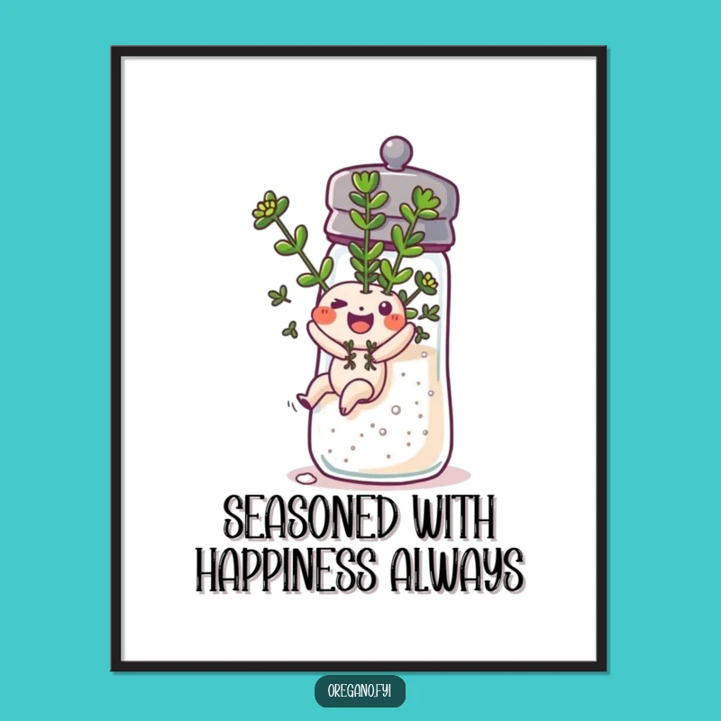 Funny Downloadable Wall Art: Oregano's Salt Shaker Slide, Free Printable Art!