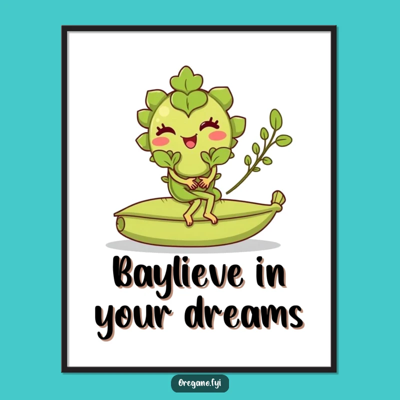 Funny Free Printable Wall Art: Winking Oregano Bay Leaf Ride Decor Downloadable