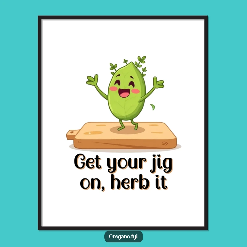 Free Printable Dancing Oregano Wall Art: Funny Downloadable Decor for Any Room!