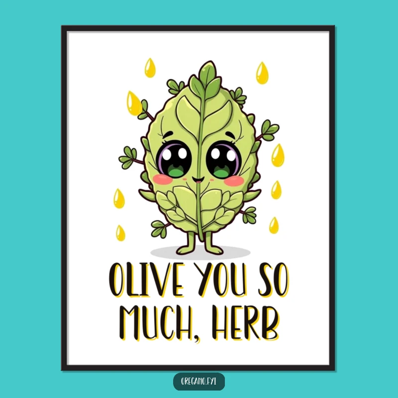 Free Printable Oiled Oregano Wall Art: Funny Downloadable Decor for Kitchy Spaces!