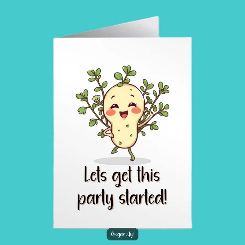 Free Printable Oregano Jig Birthday Card: Funny DIY Downloadable Gift!