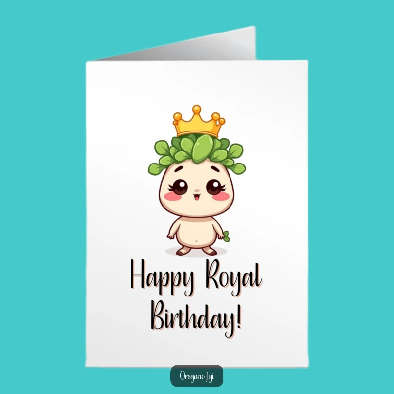 Free Printable Regal Oregano Birthday Card: Funny DIY Downloadable Gift!