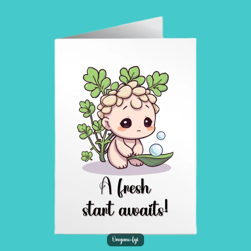 Free Printable Congrats Card: Oregano Character Appreciating Life's Little Wonders