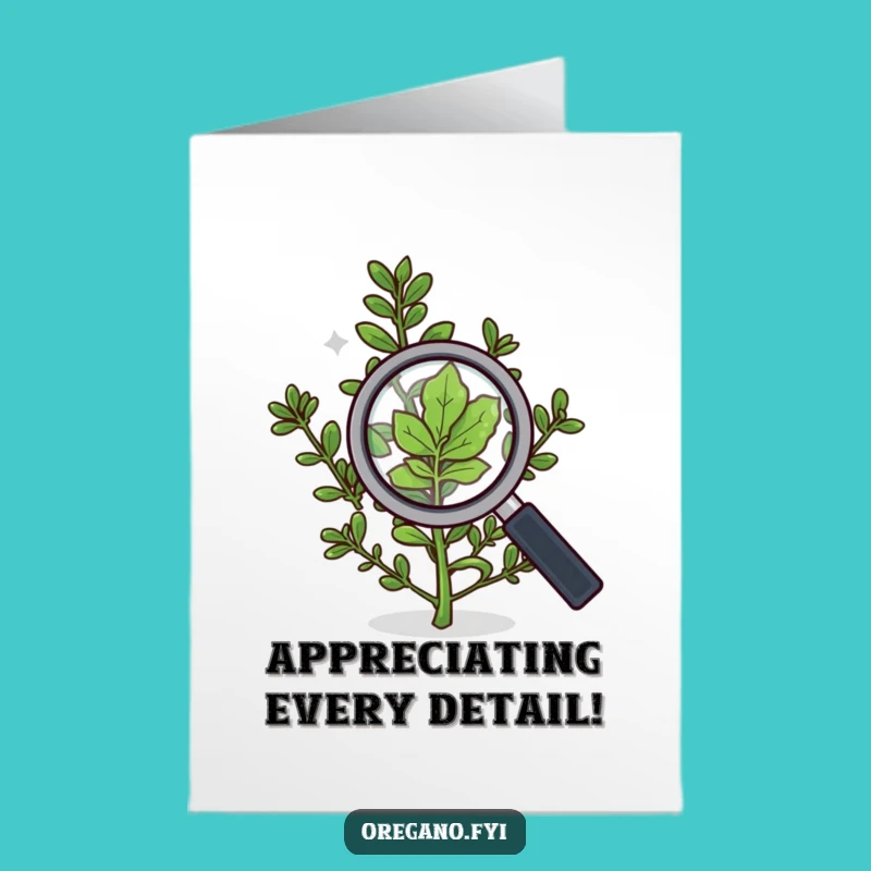 Free Printable Thank You Card: Observant Oregano Gratitude Downloadable
