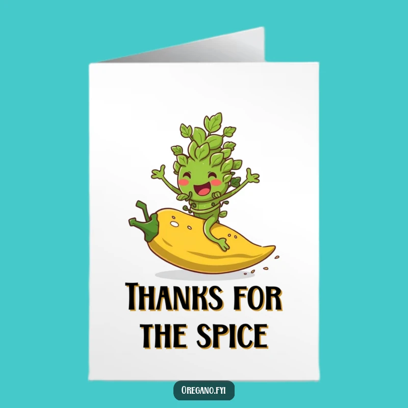 Free Printable Thank You Card: Oregano's Pepper Ride Downloadable Gift