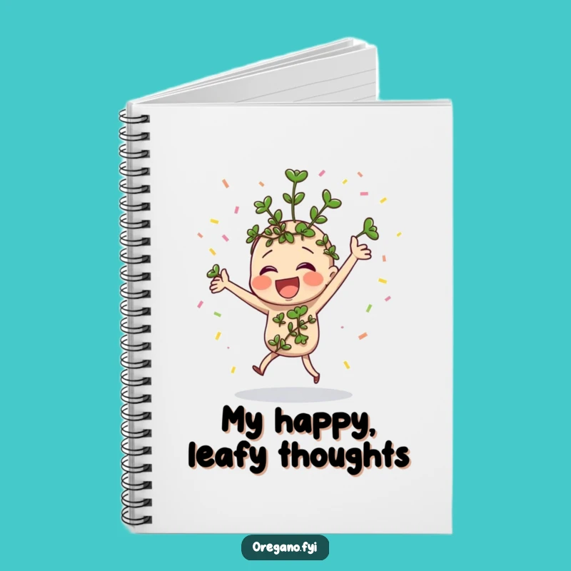 Funny Dancing Oregano Notebook - Jot Down Your Party Plans!