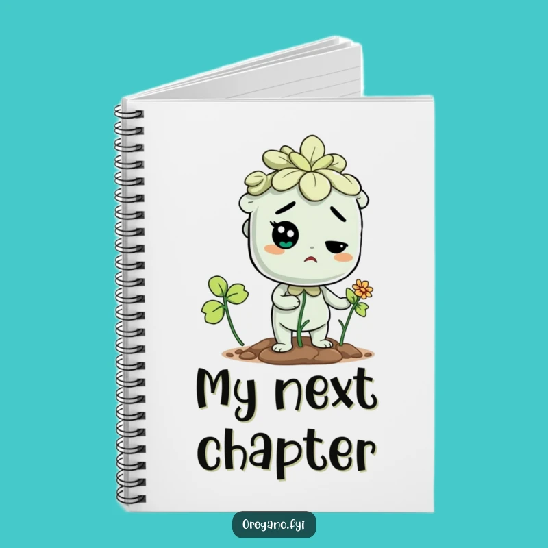 Funny Determined Oregano Notebook - Motivating Stationery for Your Goals