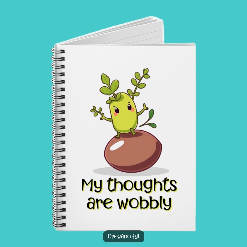 Funny Oregano Olive Pit Notebook: Balance Your Notes Funny Gift!