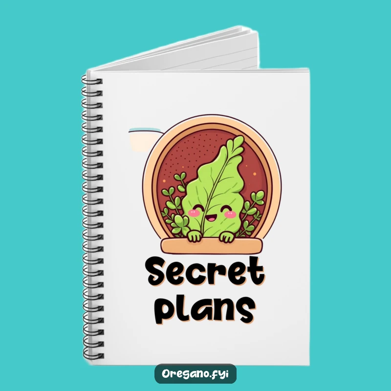 Funny Peeking Oregano Notebook: Hidden Spice Rack Notes, Hilarious Funny Gift for Writers