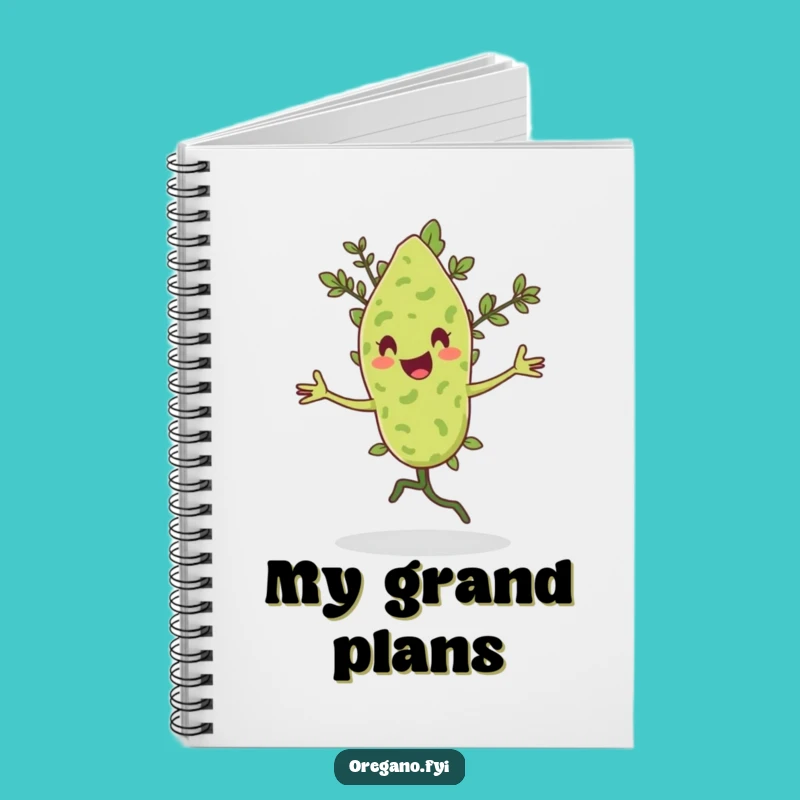 Funny Pirouetting Oregano Notebook: Dance Through Your Ideas, Perfect Funny Gift