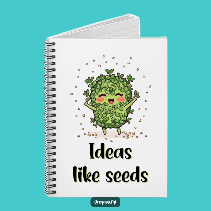 Funny Seed Scattering Oregano Notebook: Jot Down Garden Plans, A Hilarious Journal