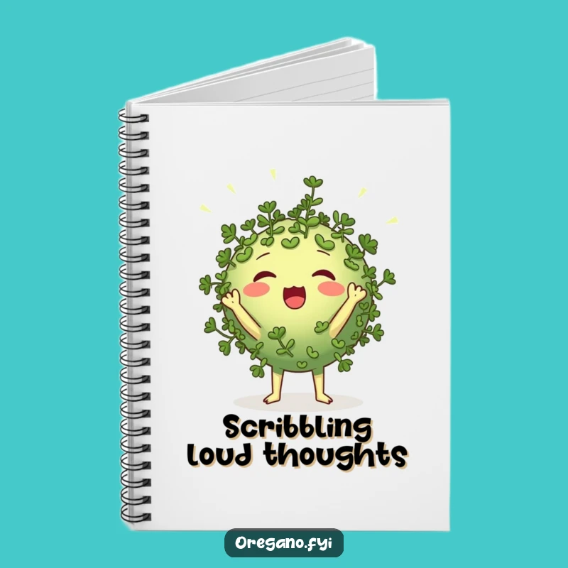 Funny Oregano Cheerleader Notebook Jot Down Cheers Hilariously