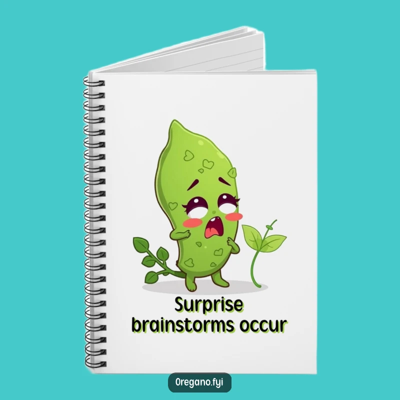 Funny Tickled Oregano Notebook: Jot Down Your Surprised Ideas