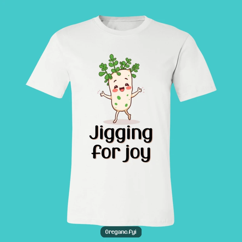 Funny Kawaii Oregano Jig T-Shirt: Dancing Herb Tee Gift