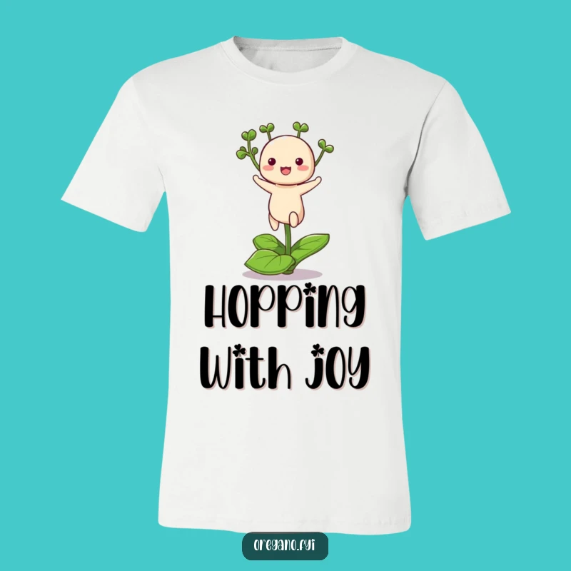 Funny Kawaii Oregano T-Shirt: Hop into Style with This Cute Herb Tee